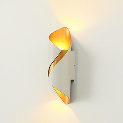 Frendorf | Spiranova Doppelkopf LED Wandleuchte | Nordic Spiral Design | Aluminium Spotlicht | Moderne Beleuchtung