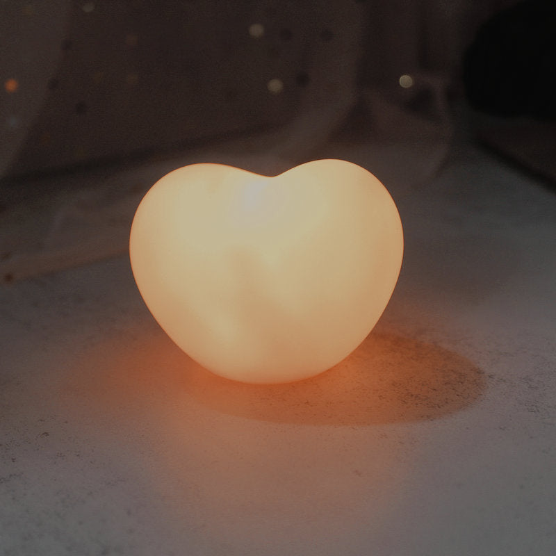 Moderne Silikon kreative Herz LED Nachtlicht Tischlampe