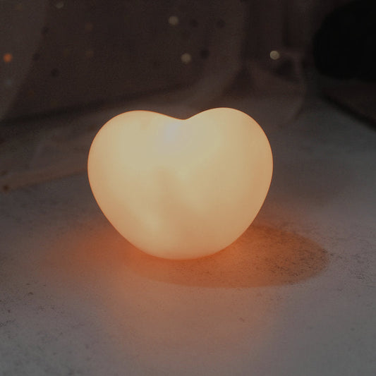 Moderne Silikon kreative Herz LED Nachtlicht Tischlampe