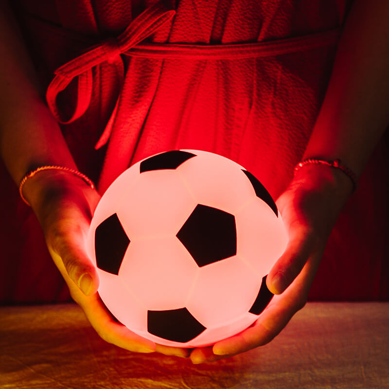 Kreative Fußball Silikon LED Nachtlicht USB Lade Tischlampe