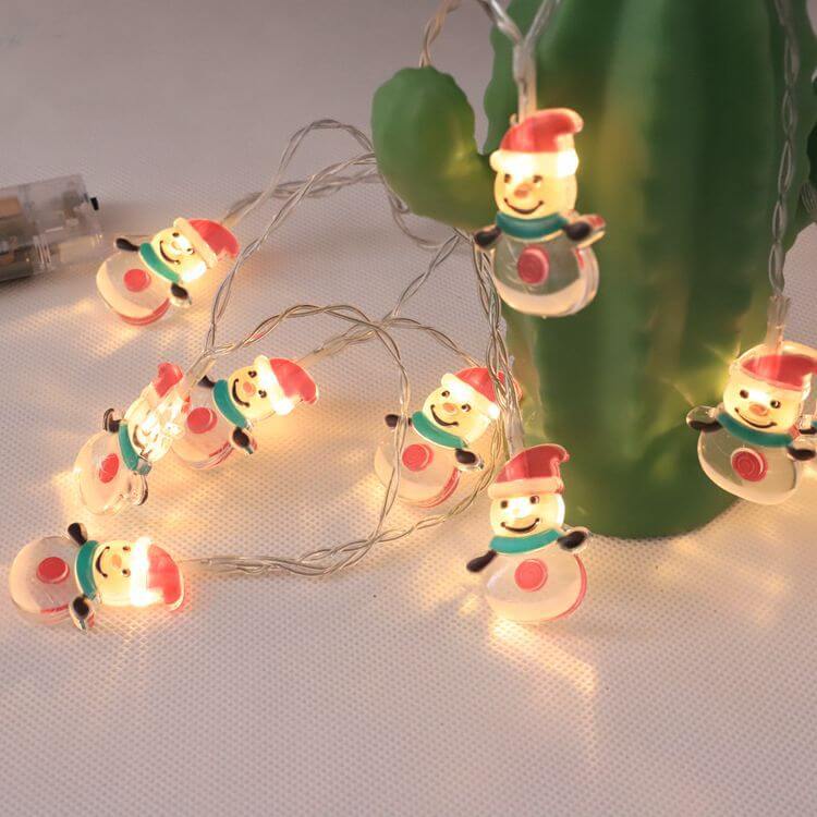 Frendorf | HoliGlow LED Lichterkette | Weihnachtsdeko | Batteriebetrieben | Warmes Licht & Festliche Designs