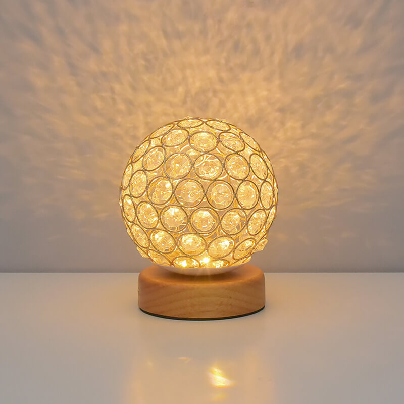 Modern Minimalist Runde USB wiederaufladbare LED Nachttischlampe