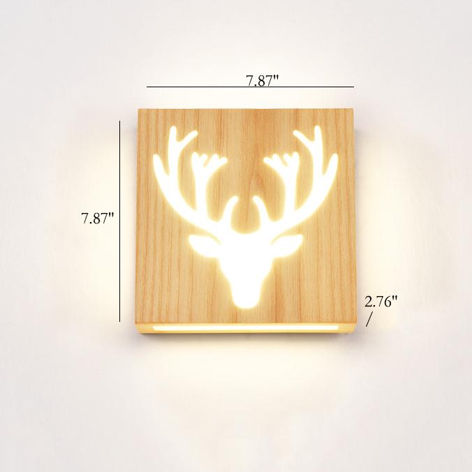 Wandlampe - WoodGlow - Elegante LED - Essenz des Lebens im Freien drinnen