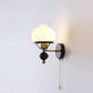 Frendorf | GeoLuxe Französische Geometrische Wandlampe | Eisen & Glas | 1-Licht Design für Wohnzimmer