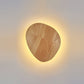 Moderne Minimalistische Runde Irreguläre Oval Holz LED Wandleuchte Lampe Für Wohnzimmer