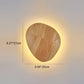 Moderne Minimalistische Runde Irreguläre Oval Holz LED Wandleuchte Lampe Für Wohnzimmer