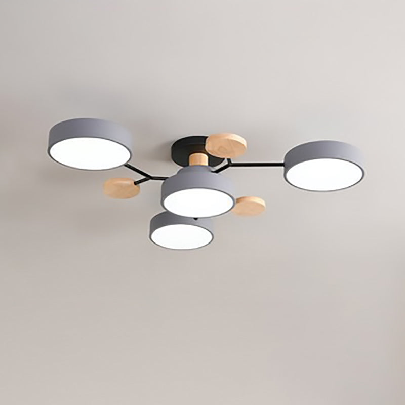 Frendorf | NordLuxe Molekül Design LED Deckenleuchte | Skandinavischer Stil | Semi-Flush Mount | Wohnraumbeleuchtung