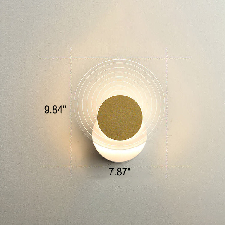 Frendorf | Luxoria Geo LED Wandleuchte | Goldenes Geometrisches Design | Acryl & Modern | Warmes Licht