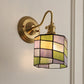 Frendorf | AuroraGlint Tiffany Kupfer Wandleuchte | Klassisches Design | Hochwertiges Glas | Ideal für Wohnzimmer