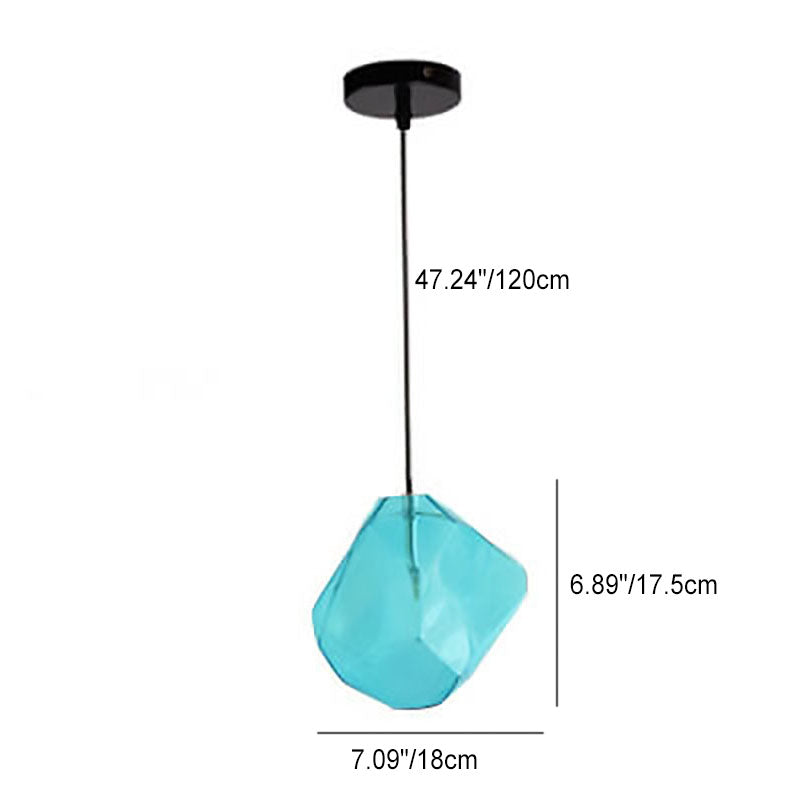 Frendorf | Glasvara Pendelleuchte | Modernes Glasdesign | Unregelmäßige Form | Wohnzimmerlicht