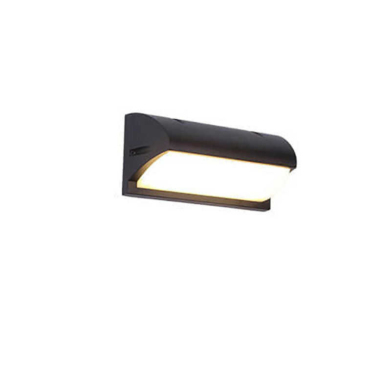 Frendorf | Zynistra AquaGlow Außenwandleuchte | Geometrisches Design | Wasserdicht | LED mit Sensor