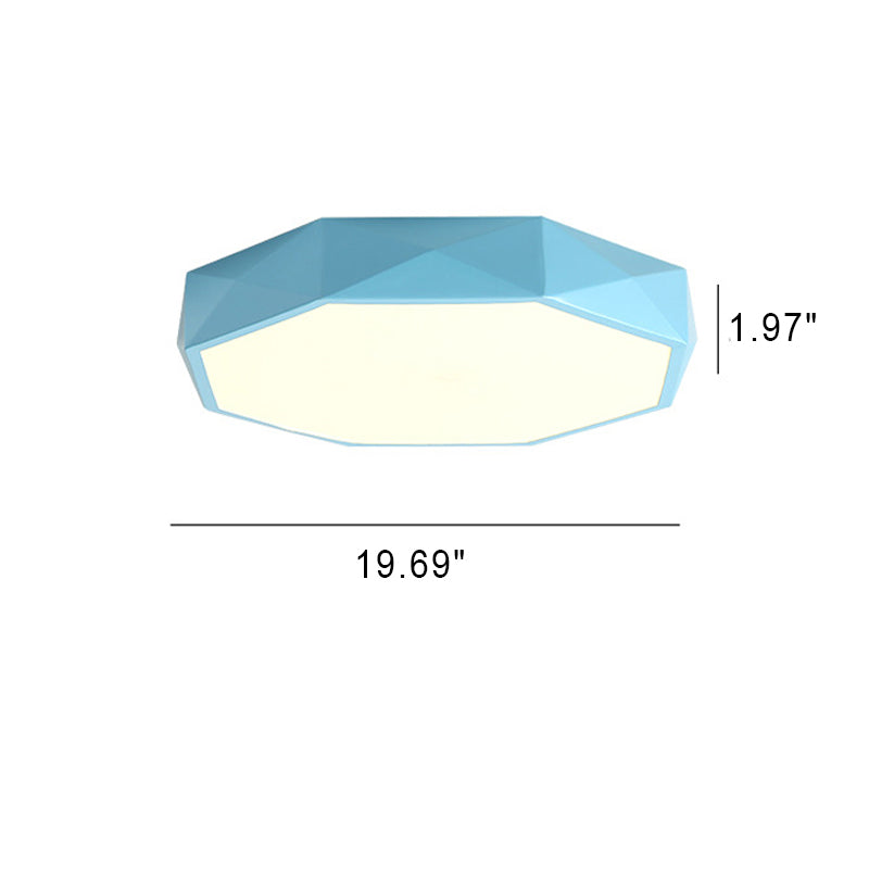 Frendorf | LumaGem Nordic LED Deckenleuchte | Diamant-Design | Acryl & Eisen | Dimmbares Licht | Moderne Beleuchtung