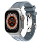 Frendorf | Luxus AP Metallkopf Schmetterlingsverschluss Silikonarmband für Apple Watch