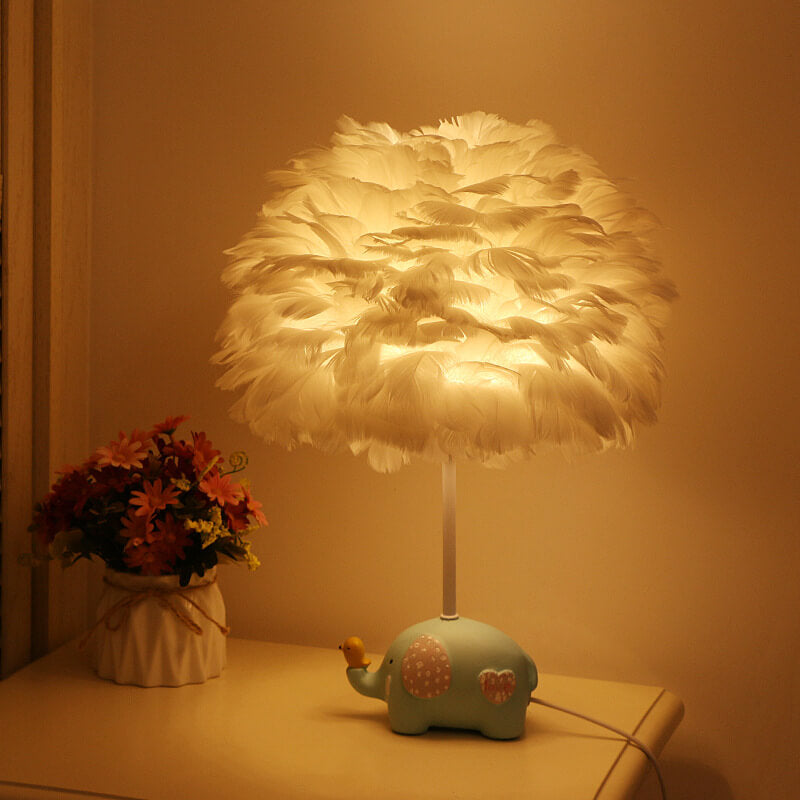 Frendorf | DreamaFeather Kinder Tischlampe | Kreatives Design | Einhorn & Tiermotive | Nachtlicht & Dekoration