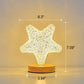 Frendorf | LunaStar Tischlampe | Nordic Design | Mond & Stern | LED USB | Stimmungslicht