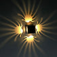 Kreative quadratische Aluminium Phoenix Tail LED dekorative Wand sconse Lampe