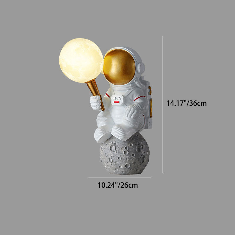 Frendorf | CosmoBuddy Astronaut Wandlampe | Kreatives Design | Resin & ABS | LED Schlafzimmerlicht