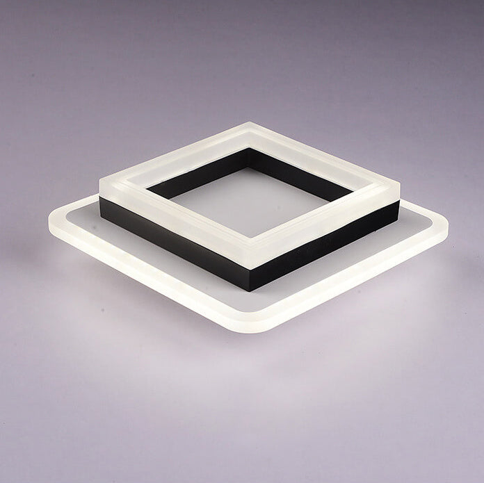 Simple Acrylic Square Circle Iron LED Deckenleuchte
