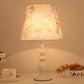 Frendorf | LiliaBloom Exklusive Tischlampe mit Stoffschirm | Blumenmotiv | Vase-Design | LED-Dimmfunktion | Elegante Beleuchtung für Zuhause
