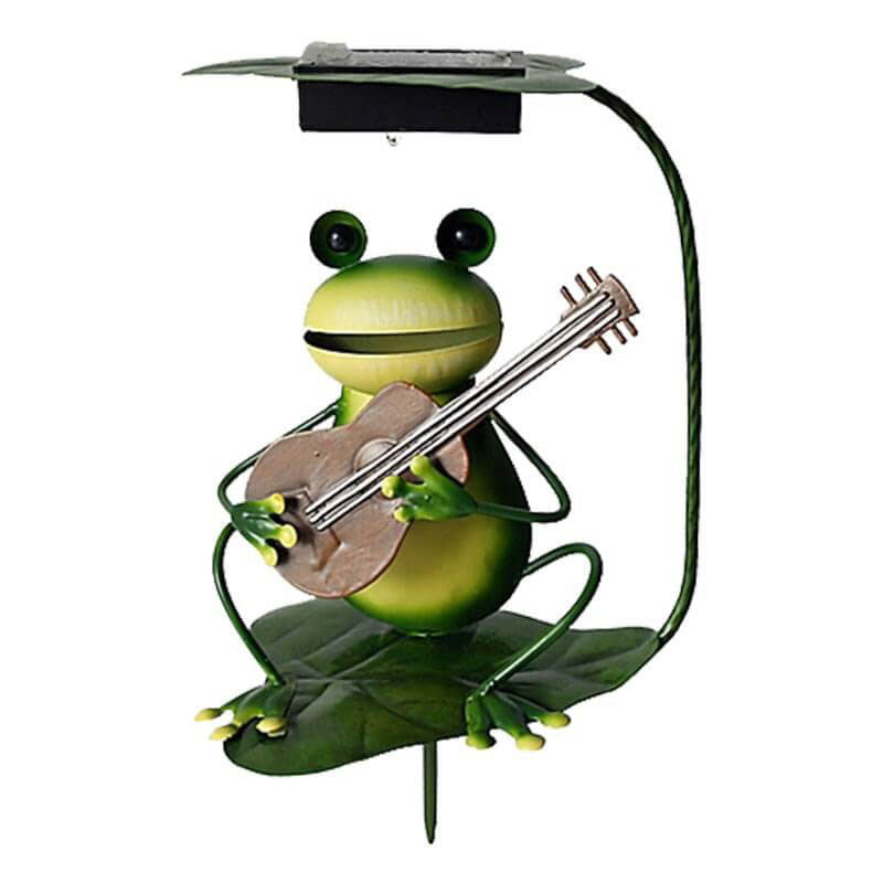 Outdoor Solar Frog Eisen LED Garten Boden Einsetzen Landschaft Licht