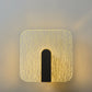 Modern Simplicity Geometry Crackle Acrylic Round Shade LED Wall Sconce Lamp For Bedroom