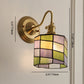 Frendorf | AuroraGlint Tiffany Kupfer Wandleuchte | Klassisches Design | Hochwertiges Glas | Ideal für Wohnzimmer