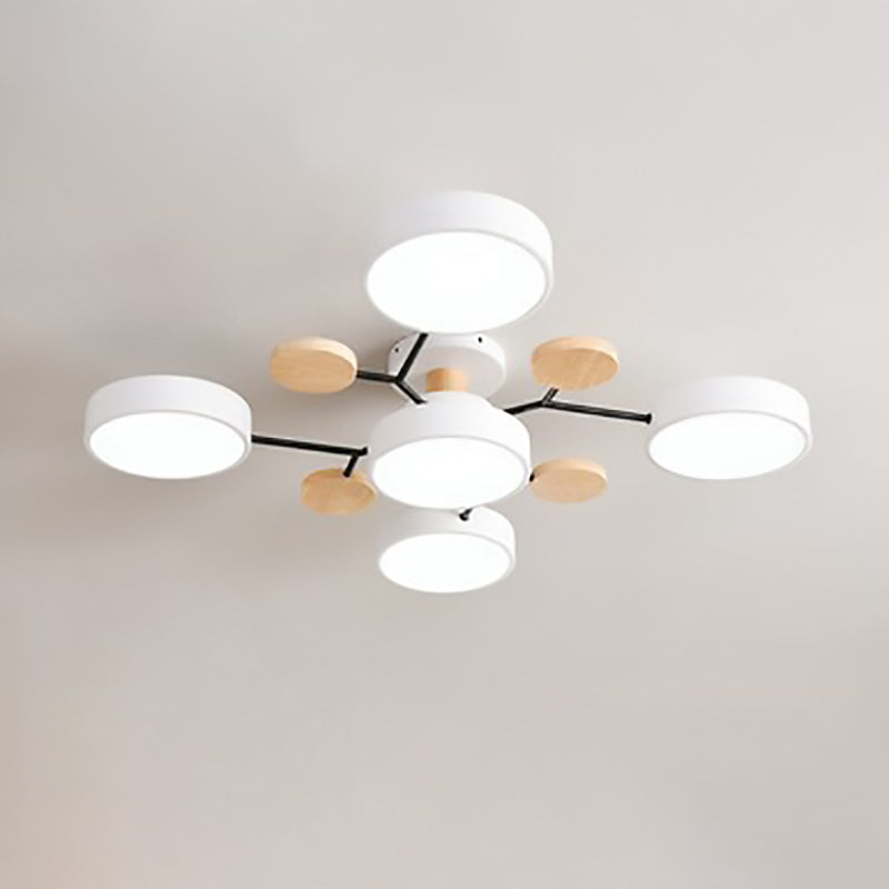 Frendorf | NordLuxe Molekül Design LED Deckenleuchte | Skandinavischer Stil | Semi-Flush Mount | Wohnraumbeleuchtung