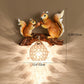 Frendorf | Crystanova Wandleuchte | Kreatives Eichhörnchen-Design | Kristall-Details | 1-flammige Lampe für Schlafzimmer