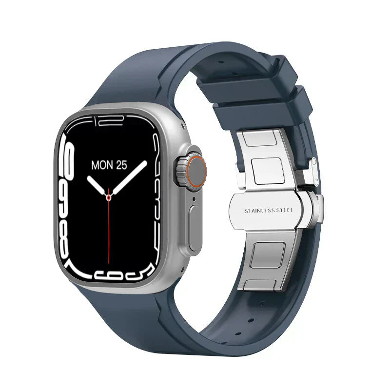 Frendorf | Luksus FKM Schmetterlingsverschlussarmband für Apple Watch