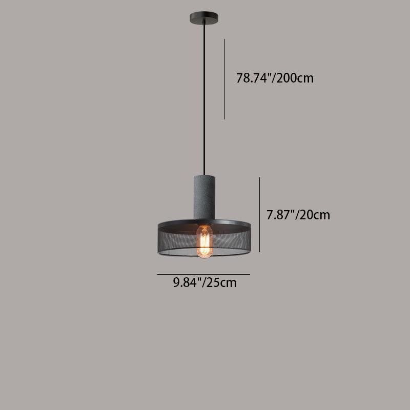 Frendorf | UrbanTaper Industrial Design Zement Pendelleuchte | Zylindrische Form | Moderner Look | Perfekt für Wohnzimmer
