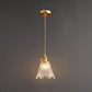 Frendorf | Bellux Glas Pendelleuchte | Modernes Glockenschirmdesign | Messingoptik | 1-flammig | Luxuriöse Beleuchtung