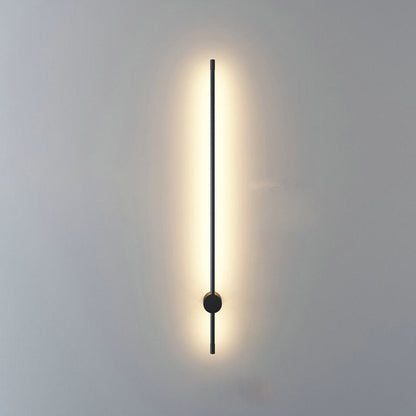 Moderne minimalistische Aluminium gerade Linie LED Wandleuchte Lampe für Wohnzimmer