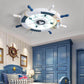 Frendorf | NautiGlow Kinderzimmer LED Deckenlampe | Segelboot-Design | Cartoon-Stil | Stimmungsvolle Beleuchtung