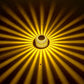 Moderne Runde Vogelnest Aluminium Bunte LED Wandlampe