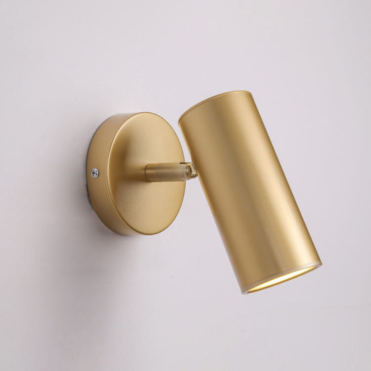 Moderne Einfachheit Plattierte Zylindrische Spotlicht 1-Licht Lese Wandleuchte Lampe