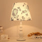 Frendorf | LiliaBloom Exklusive Tischlampe mit Stoffschirm | Blumenmotiv | Vase-Design | LED-Dimmfunktion | Elegante Beleuchtung für Zuhause