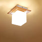 Frendorf | Nordova Deckenleuchte | Minimalistisches Holzdesign | Runde & Eckige Varianten | 1-flammig