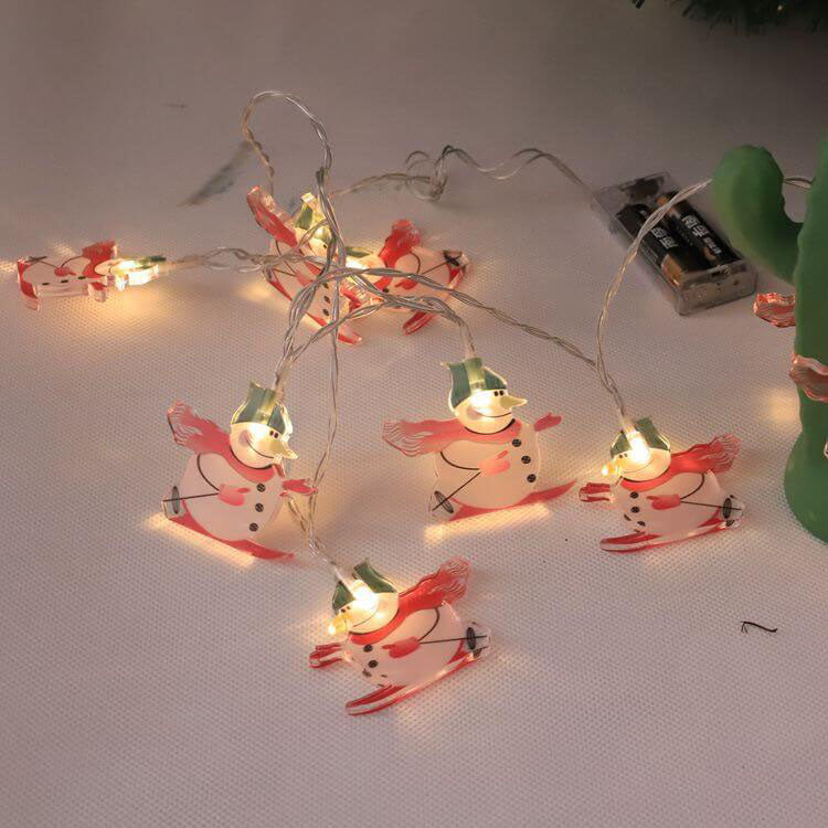 Frendorf | HoliGlow LED Lichterkette | Weihnachtsdeko | Batteriebetrieben | Warmes Licht & Festliche Designs