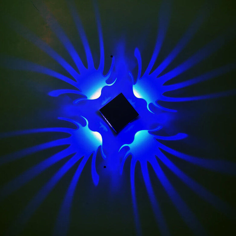 Kreative quadratische Aluminium Phoenix Tail LED dekorative Wand sconse Lampe