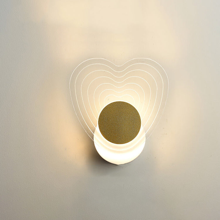 Frendorf | Luxoria Geo LED Wandleuchte | Goldenes Geometrisches Design | Acryl & Modern | Warmes Licht