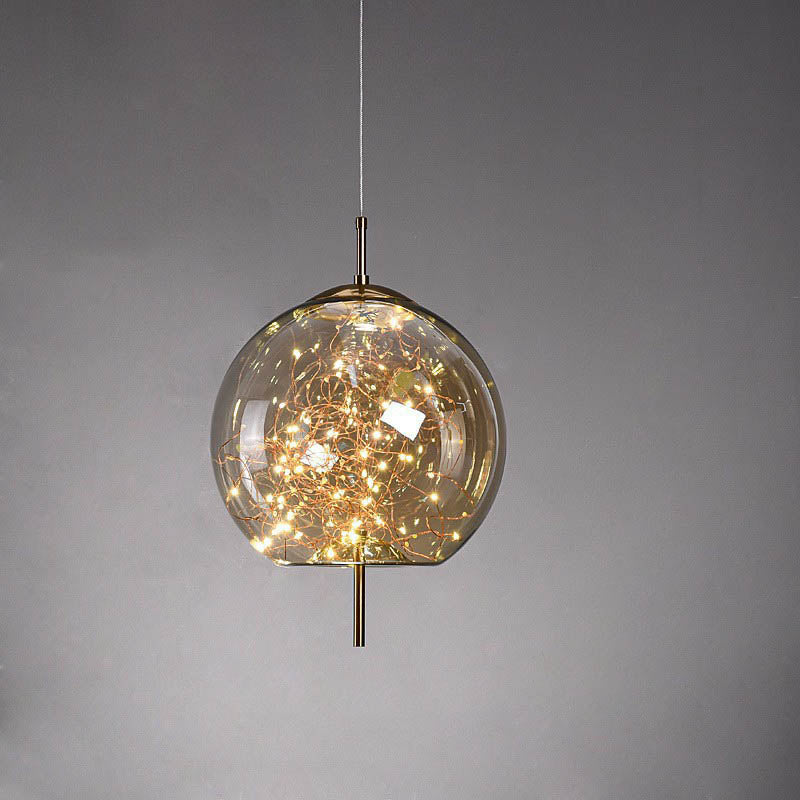 Frendorf | LumoSphere Nordic Pendelleuchte | Zylinder Oval Design | Glas-Lampe | Dimmbares LED Licht | Schlafzimmer & Wohnräume