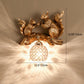 Frendorf | Crystanova Wandleuchte | Kreatives Eichhörnchen-Design | Kristall-Details | 1-flammige Lampe für Schlafzimmer