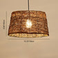 Frendorf | RattanDome Retro Pendelleuchte | Handgewebtes Rattan-Design | 1-Licht | Natürliche Wohnbeleuchtung
