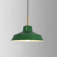 Frendorf | RetroDome Industrielle Vintage Pendelleuchte | Grünes Eisen-Kuppeldesign | Einzellicht | Rustikale Deckenbeleuchtung
