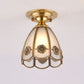 Frendorf | BrassCone Lux LED Deckenleuchte | Europäisches Design | Glas & Messing | Zeitloser Stil