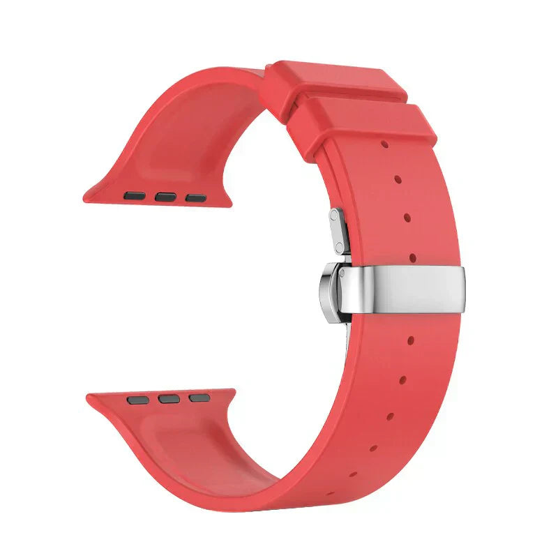 Frendorf | Luksus FKM Schmetterlingsverschlussarmband für Apple Watch