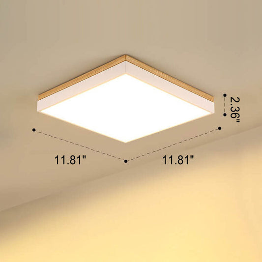 Frendorf | NordSphere LED Deckenleuchte | Nordic Design | Massivholz | Quadratisch & Rechteckig | Dimmbar | Warm- & Weißlicht