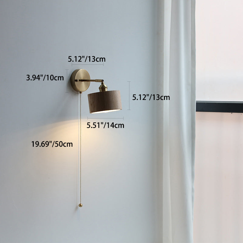 Frendorf | Aurano Wood & Copper Wandleuchte | Skandinavisches Design | Minimalistisch & Vielseitig