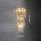 Frendorf | Lustrevia Kristall Wandleuchte | Luxus Design | Quasten aus Kristall | LED 1-Licht | Wohnzimmerlicht