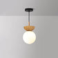 Frendorf | LumiHaus Deckenleuchte Holz | Japanisch-Nordisches Design | Glas Kugel | Warmes Stimmungslicht